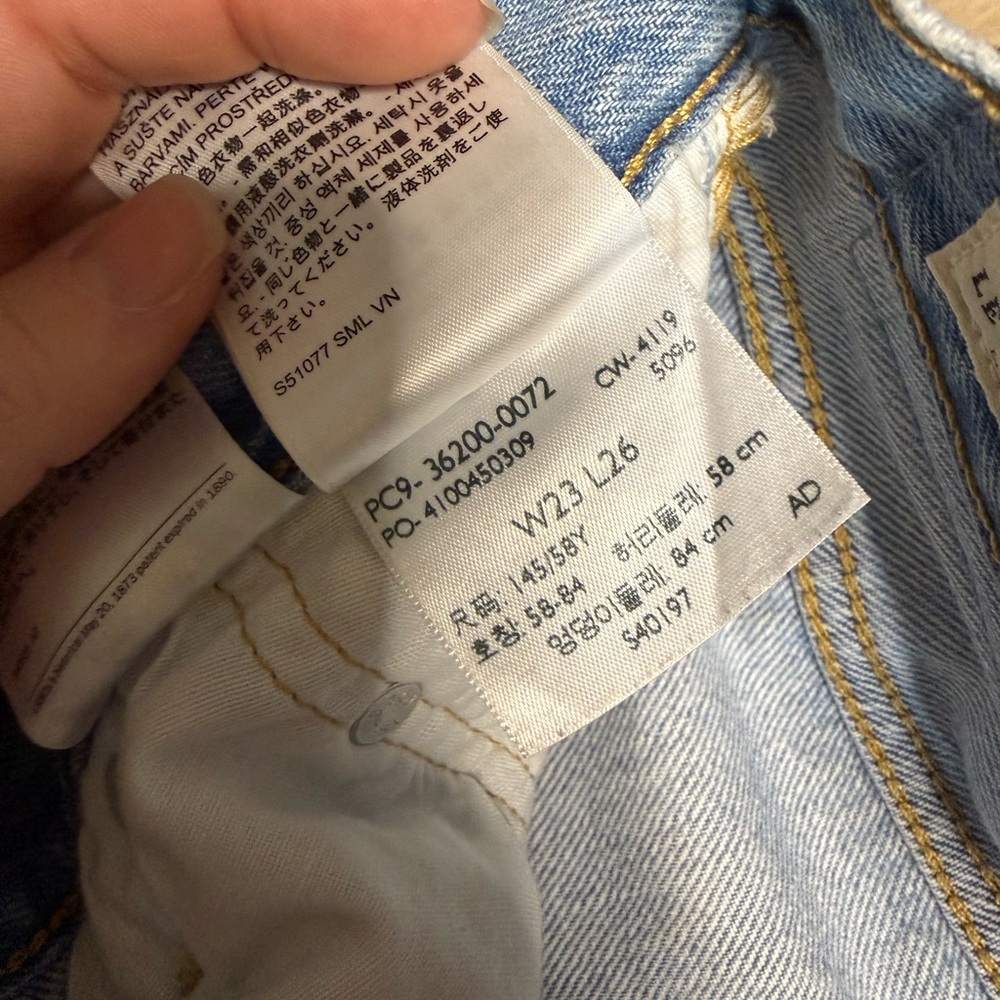 Levi's 501® Ankle Distressed Jeans - Picture 7 of 7